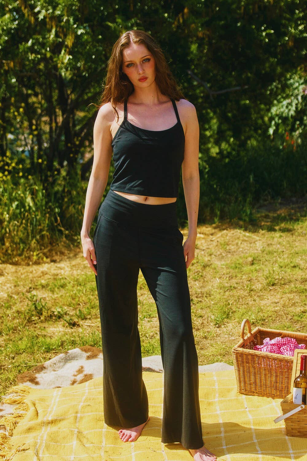 Brandi Wide Leg Pants with High Waist