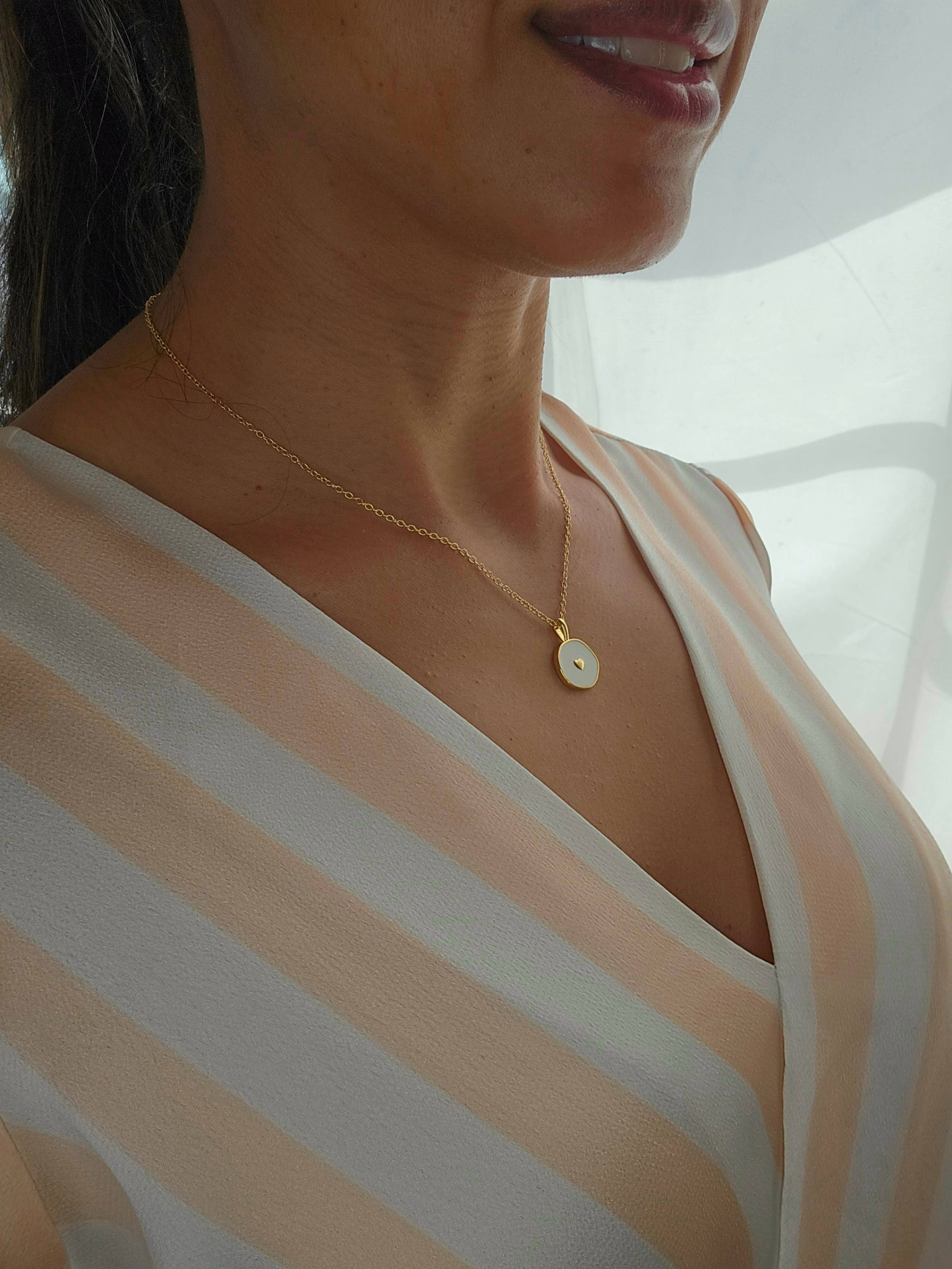 18k GoldPltd Heart Necklace