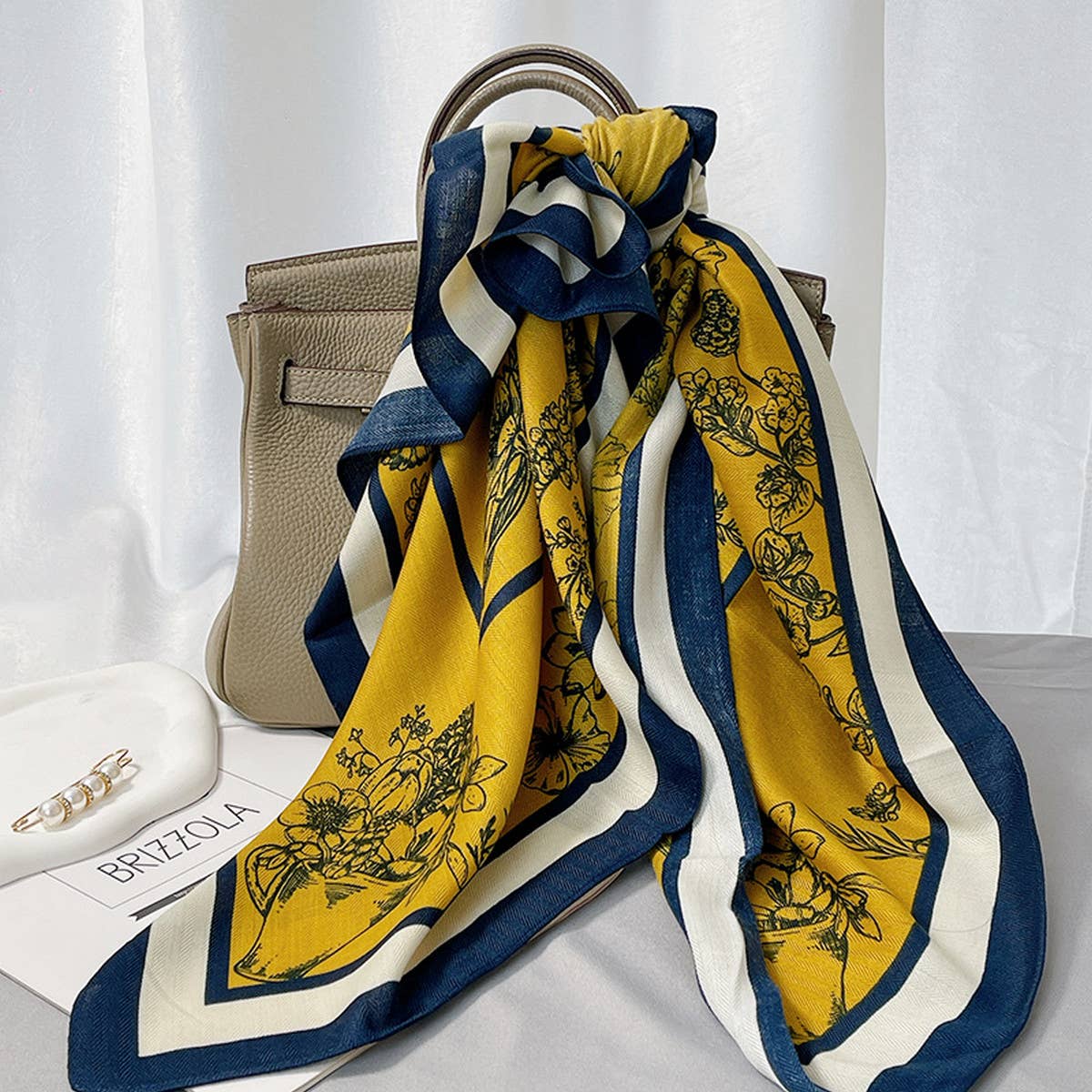 Floral Silk Scarf