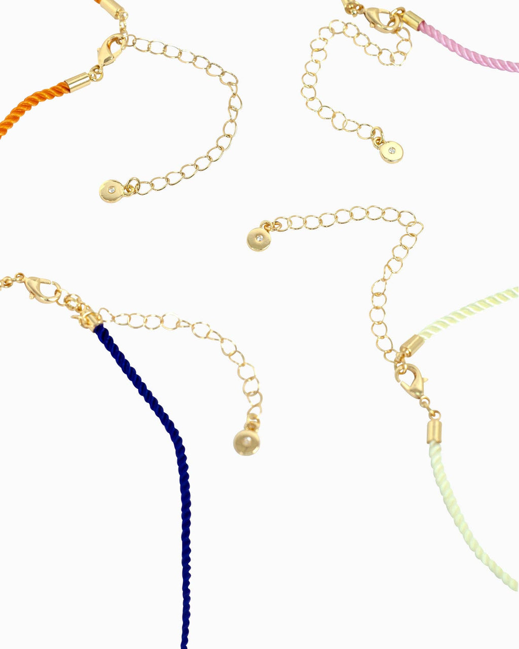 Coastal Blue Lagoon Rope Charm Necklace