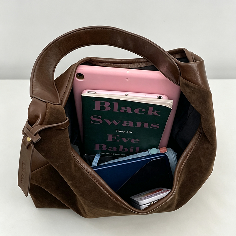 Faux-Suede Shoulder Bag