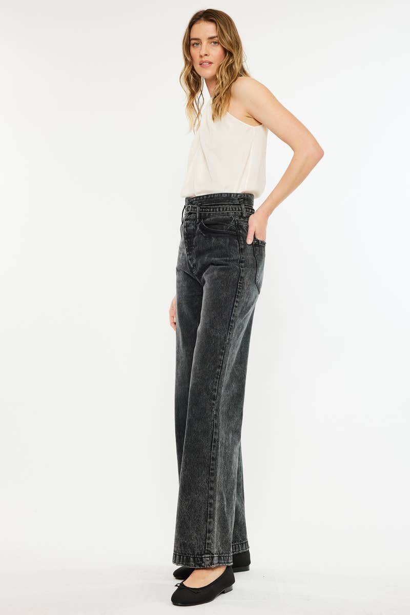 Avril High Rise Wide Leg Jeans