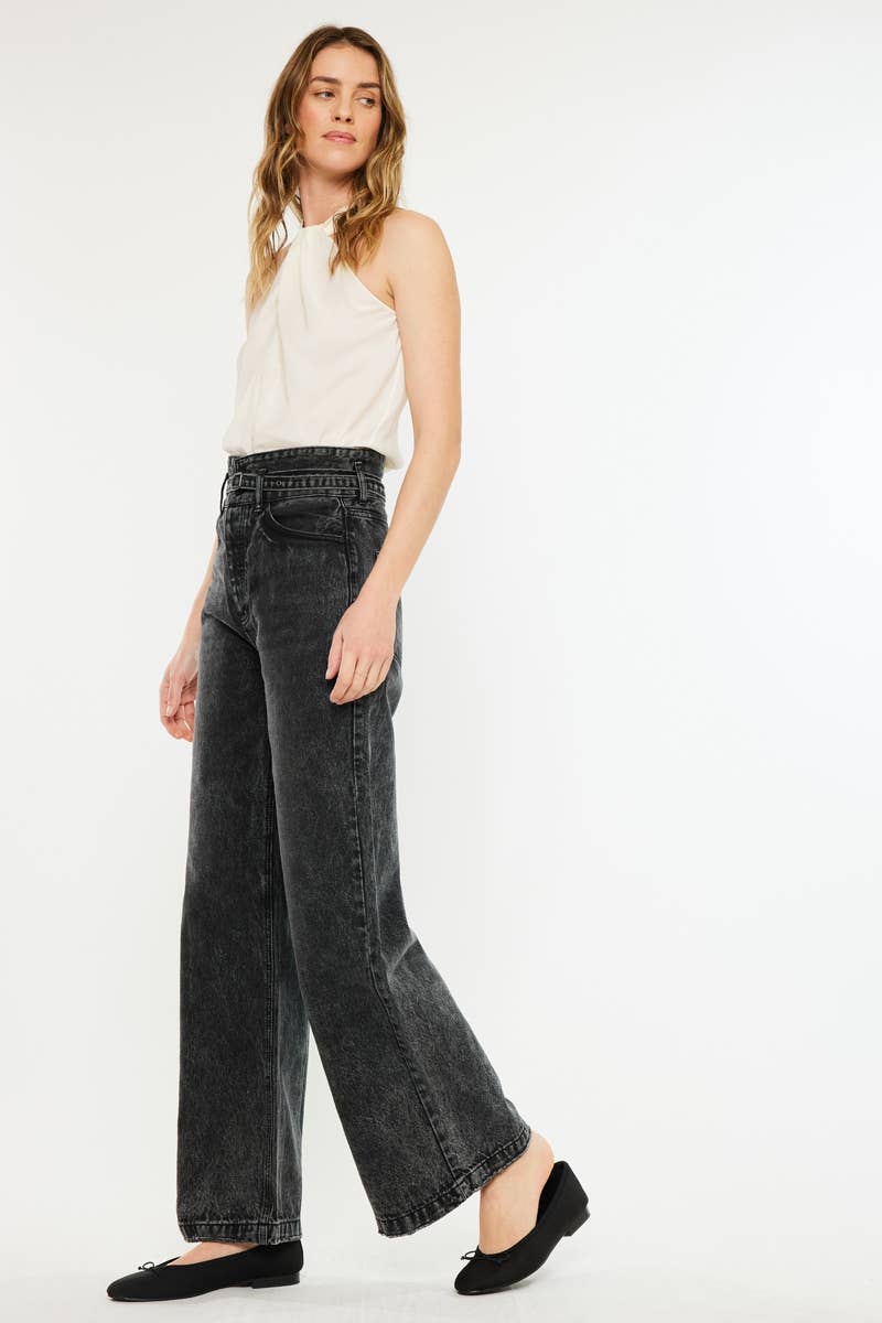 Avril High Rise Wide Leg Jeans