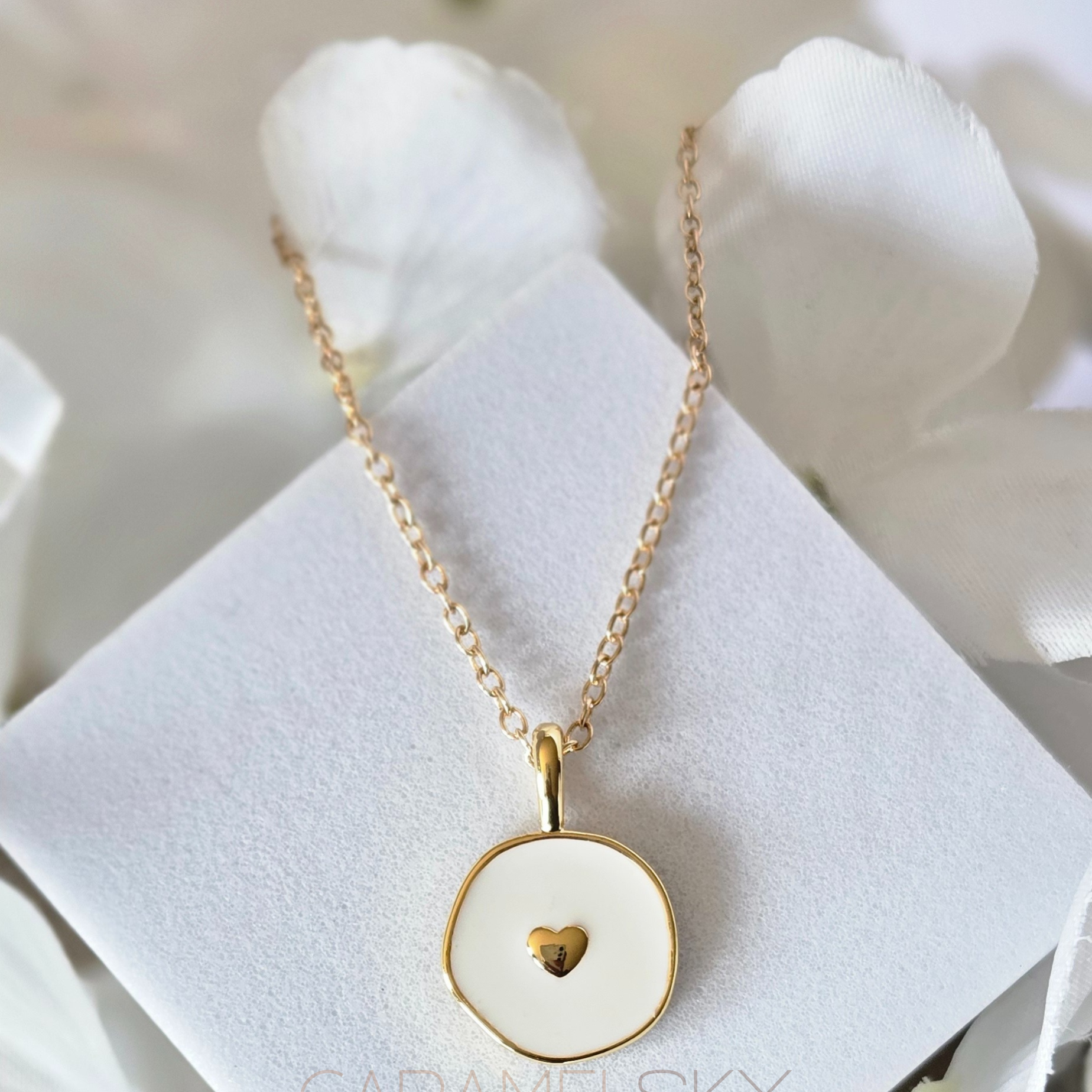 18k GoldPltd Heart Necklace