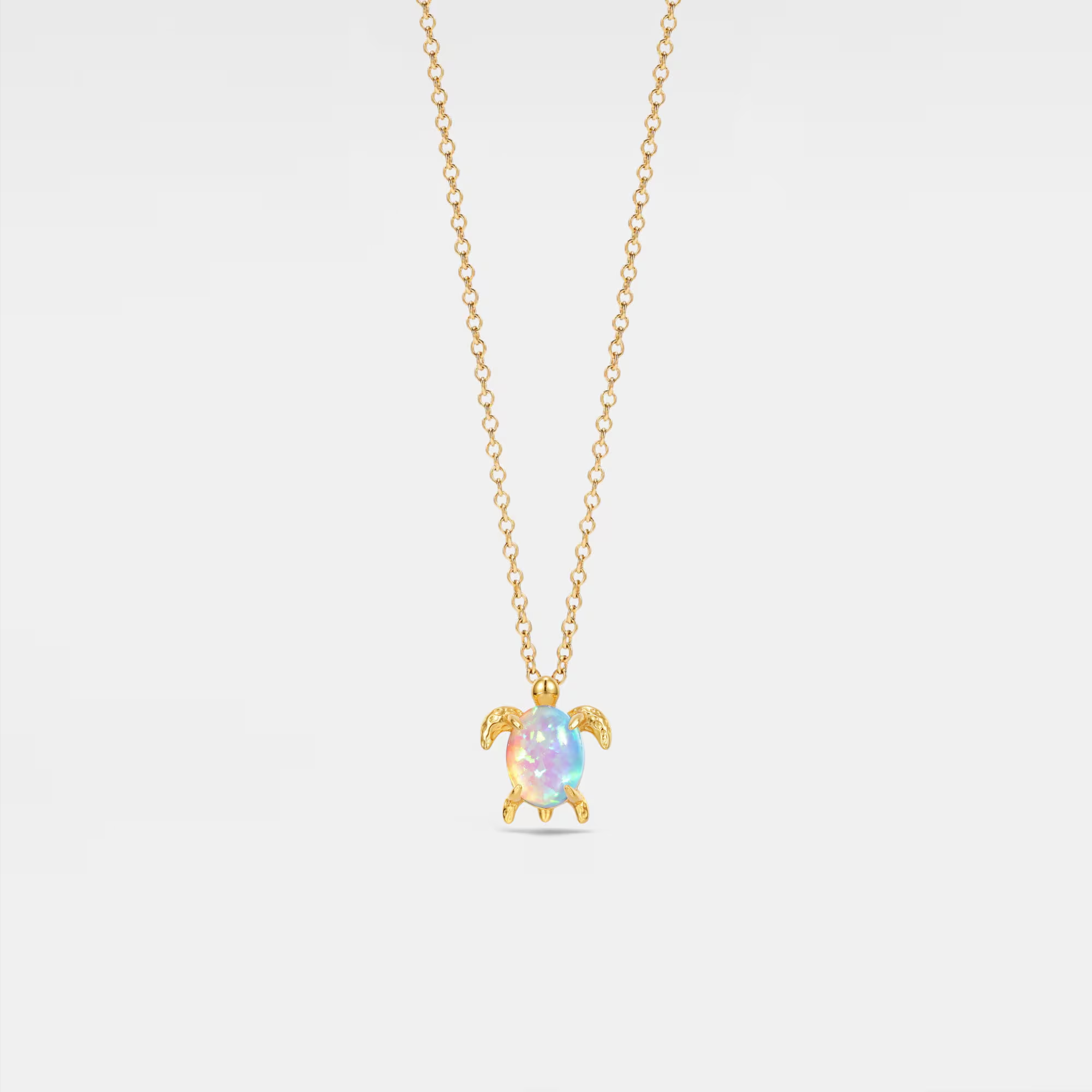 Opal Sea Turtle Beach Necklace