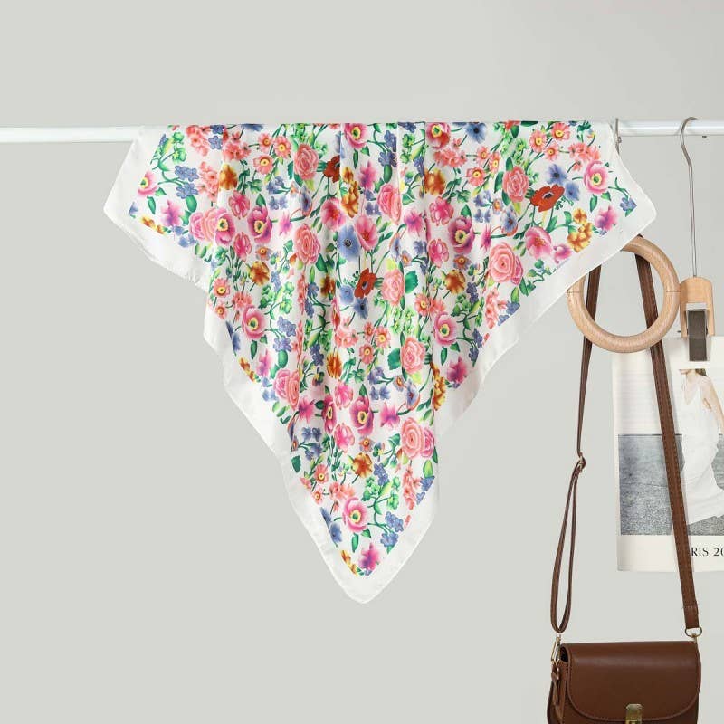 Petals at Dusk Silk Scarf