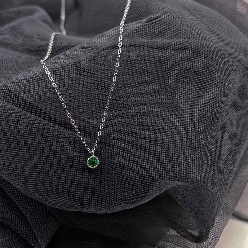 Emerald Pendant Necklace