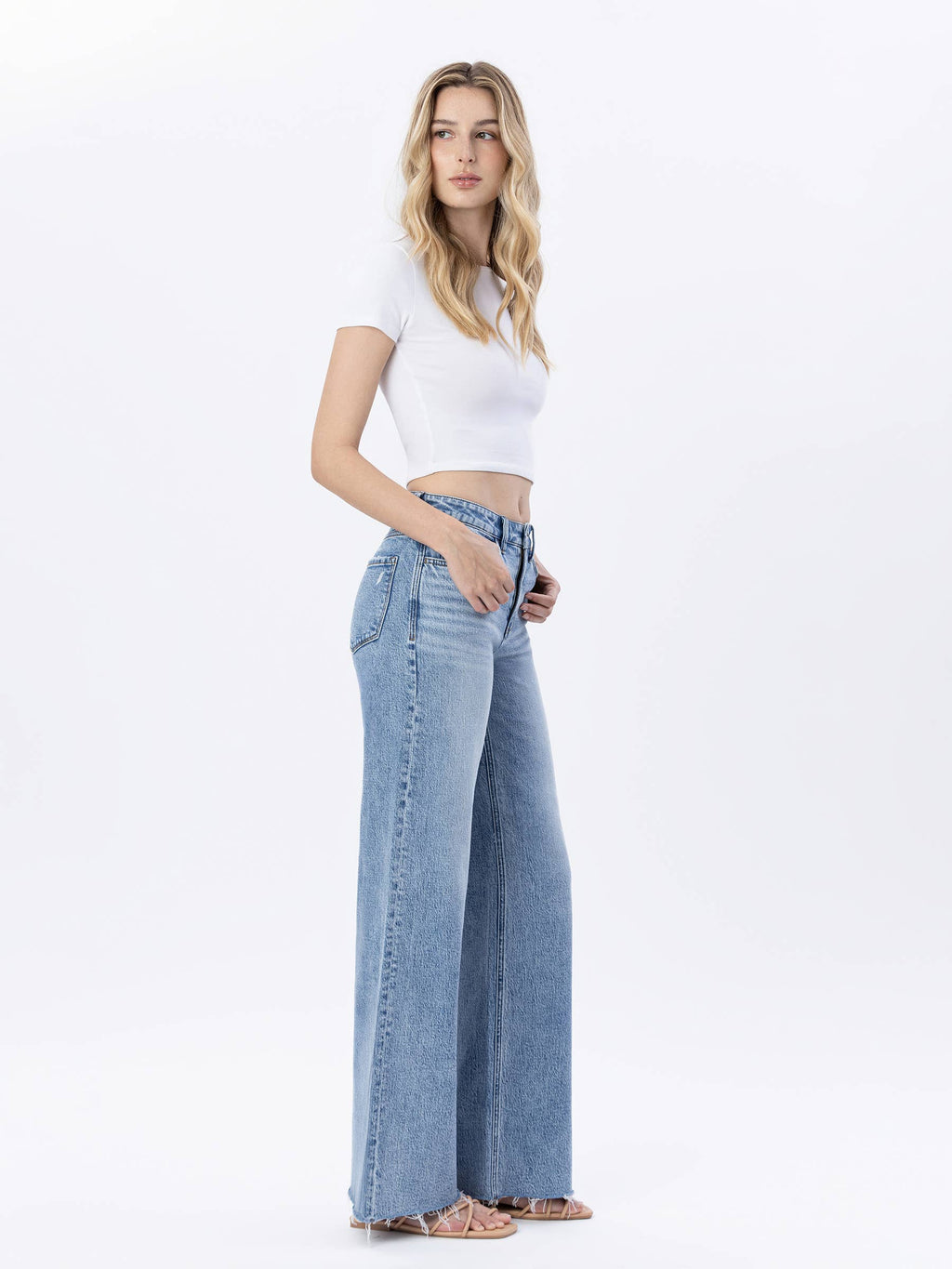 Bekah Raw Hem Denim