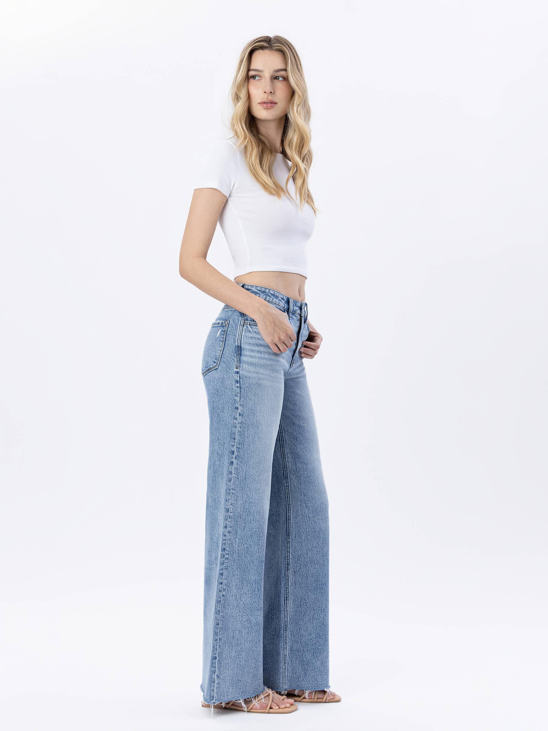 Bekah Raw Hem Denim